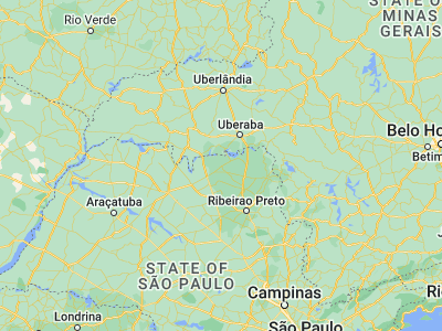 Map showing location of Guaíra (-20.31833, -48.31056)