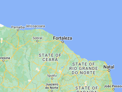 Map showing location of Guaiúba (-4.03972, -38.63722)