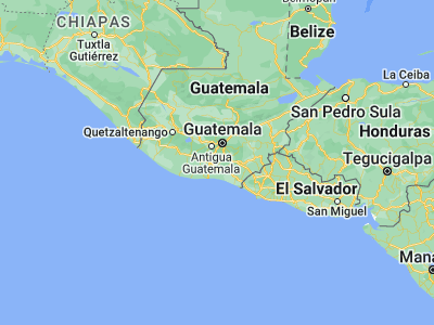 Map showing location of Guanagazapa (14.22528, -90.64333)