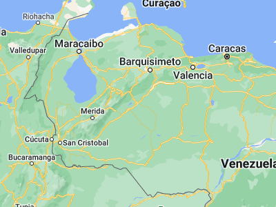 Map showing location of Guanare (9.04183, -69.74206)
