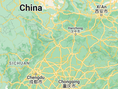 Map showing location of Guangyuan (32.44202, 105.823)