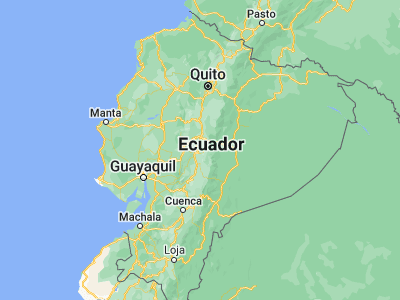 Map showing location of Guano (-1.58333, -78.63333)