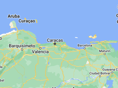 Map showing location of Guarenas (10.46736, -66.60663)