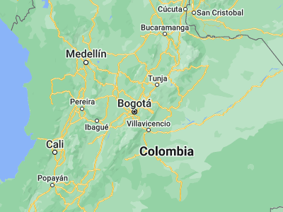 Map showing location of Guasca (4.86601, -73.87748)