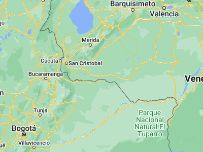 Map showing location of Guasdalito (7.24241, -70.73236)