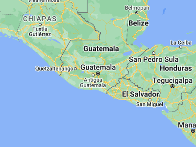 Map showing location of Guatemala City (14.64072, -90.51327)