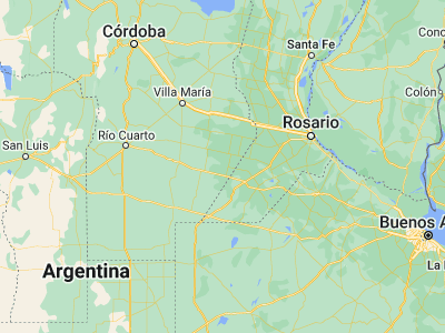 Map showing location of Guatimozín (-33.4615, -62.43844)