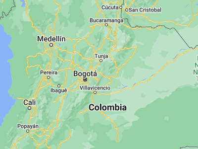 Map showing location of Guayatá (4.96417, -73.4875)