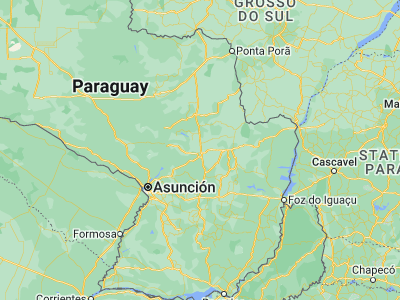 Map showing location of Guayaybi (-24.53333, -56.43333)