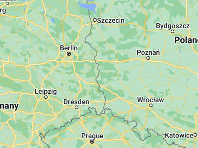 Map showing location of Gubin (51.94956, 14.72837)