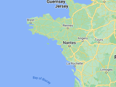 Map showing location of Guérande (47.32911, -2.42829)