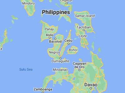 Map showing location of Guibodangan (10.1157, 123.4944)