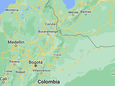Map showing location of Güicán (6.46184, -72.41129)