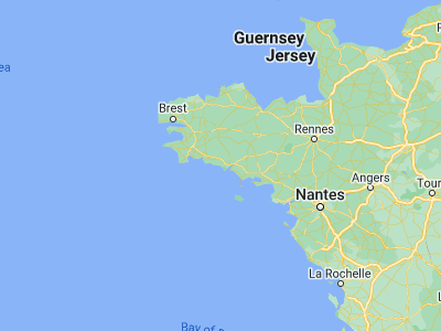 Map showing location of Guidel-Plage (47.76768, -3.5218)
