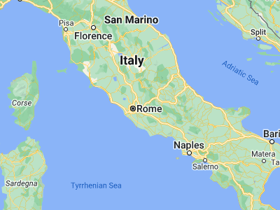 Map showing location of Guidonia Montecelio (41.99362, 12.72238)