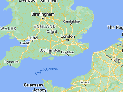 Map showing location of Guildford (51.23536, -0.57427)