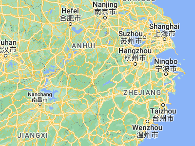 Map showing location of Guilin (29.922, 118.46802)