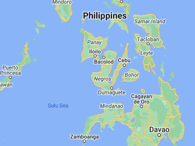 Map showing location of Guiljungan (9.9805, 122.6742)