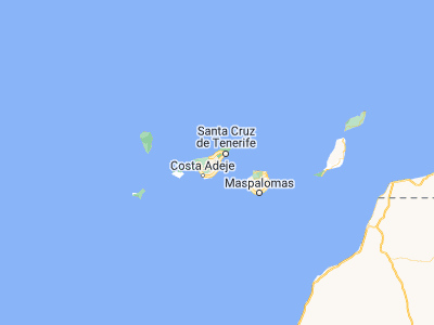 Map showing location of Güimar (28.3039, -16.43254)