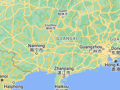 Map showing location of Guiping (23.3925, 110.08139)