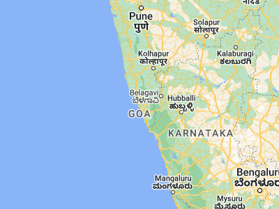Map showing location of Guirim (15.58333, 73.8)