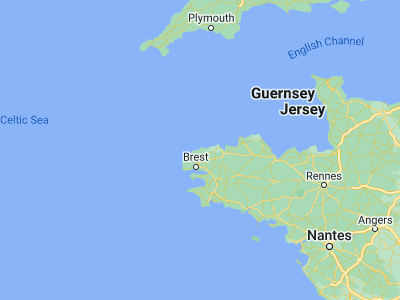 Map showing location of Guissény (48.63292, -4.40884)