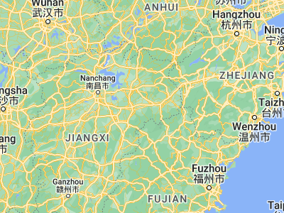 Map showing location of Guixi (28.28857, 117.21329)