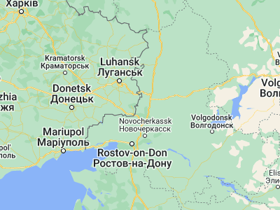 Map showing location of Gukovo (48.05306, 39.93111)