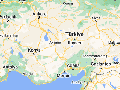 Map showing location of Gülağaç (38.39576, 34.34576)