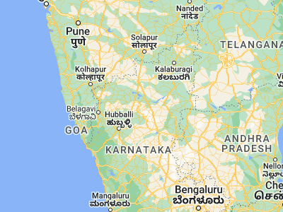 Map showing location of Guledagudda (16.05, 75.8)
