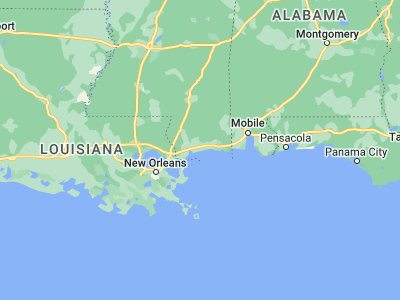 Map showing location of Gulfport (30.36742, -89.09282)