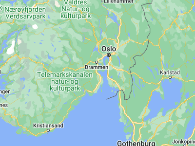 Map showing location of Gullhaug (59.5, 10.25)