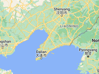 Map showing location of Gulou (40.39893, 122.36235)