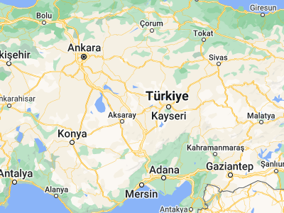Map showing location of Gülşehir (38.74594, 34.62524)