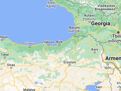 Map showing location of Güneysu (40.97762, 40.61359)