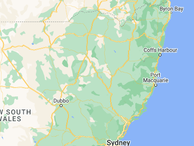 Map showing location of Gunnedah (-30.98065, 150.25838)