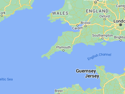 Map showing location of Gunnislake (50.52441, -4.21333)