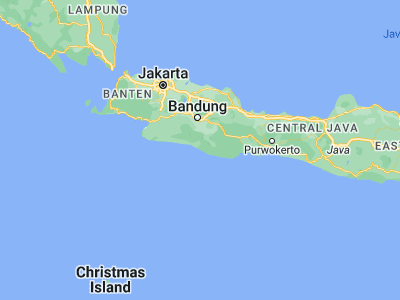 Map showing location of Gunungsulah (-7.60692, 107.6521)