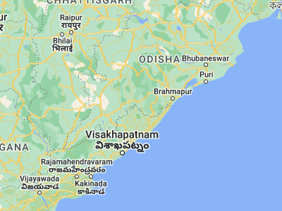 Map showing location of Gunupur (19.08333, 83.81667)