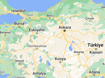 Map showing location of Günyüzü (39.38345, 31.80995)
