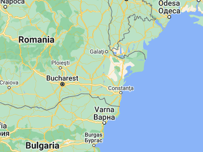 Map showing location of Gura Ialomiţei (44.7, 27.76667)