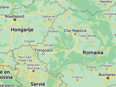 Map showing location of Gurahonţ (46.26667, 22.35)