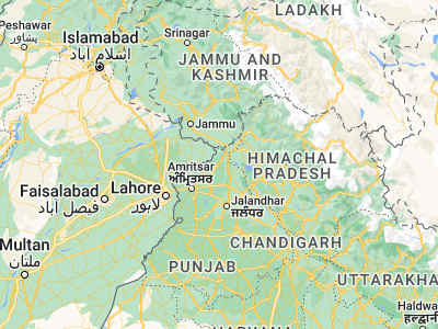 Map showing location of Gurdaspur (32.0384, 75.40344)