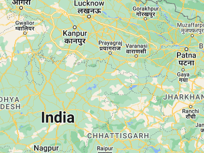 Map showing location of Gurh (24.50202, 81.50095)