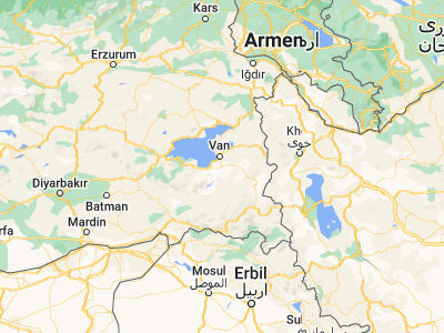 Map showing location of Gürpınar (38.32606, 43.41207)