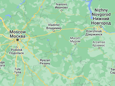 Map showing location of Gus’-Khrustal’nyy (55.61113, 40.65186)