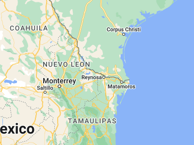 Map showing location of Gustavo Díaz Ordaz (26.23158, -98.59557)