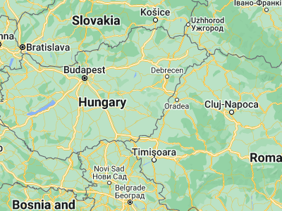 Map showing location of Gyomaendrőd (46.93333, 20.83333)