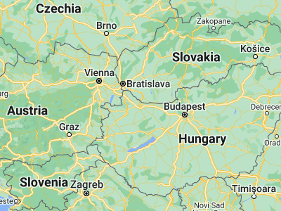 Map showing location of Győr (47.68333, 17.63512)