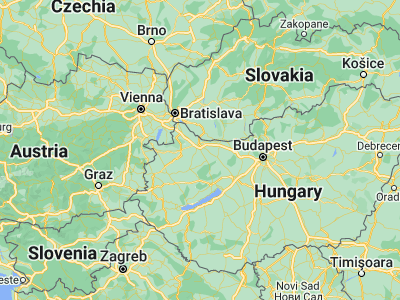 Map showing location of Győrújbarát (47.60642, 17.64875)
